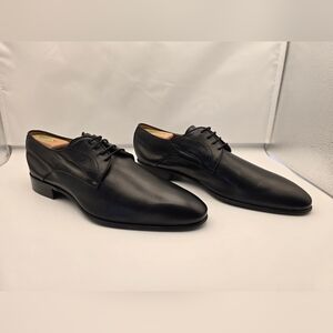 Ace Marks Black Leather Shoes